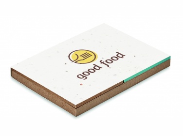 Logotrade promotional merchandise image of: Grass/seed paper memo pad